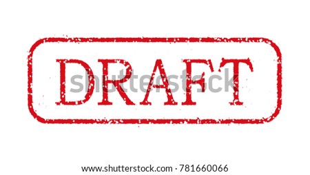 business stamp illustration "DRAFT".