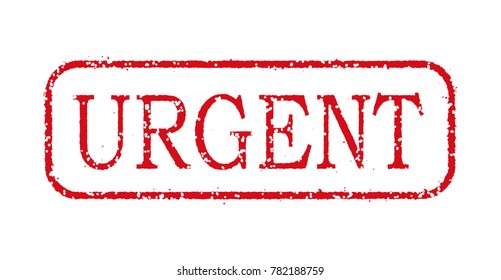 business stamp illustration "URGENT". 