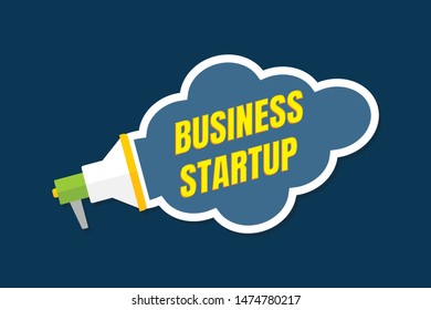 Business Start up concept poster.