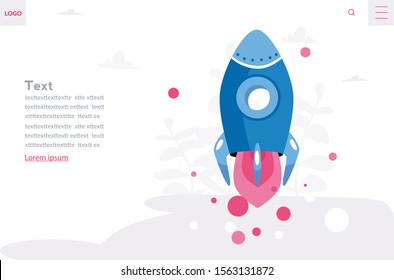 Business Start Up Concept for web page, banner, presentation, social media. Vector illustration, business project startup process, idea through planning and strategy, realization