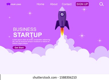 Business Start Up Concept for web page and banner.