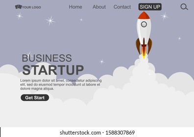 Business Start Up Concept for web page and presentation,