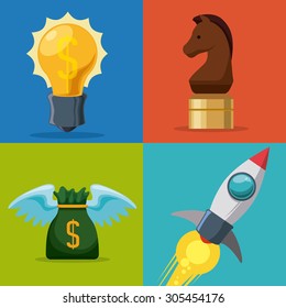 Business start up design, vector illustration eps 10.