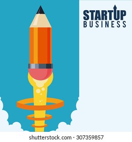 Business start up design, vector illustration eps 10.