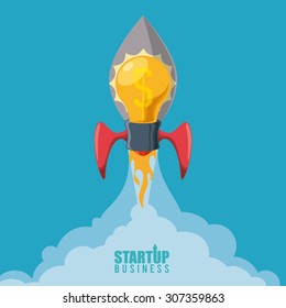 Business start up design, vector illustration eps 10.