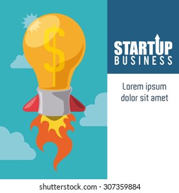 Business start up design, vector illustration eps 10.
