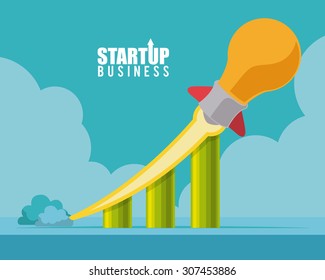 Business start up design, vector illustration eps 10.