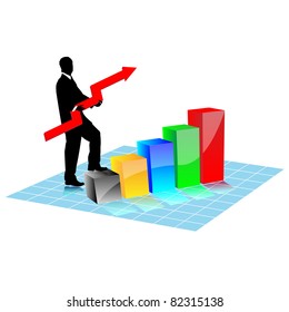 Business start diagram.Vector