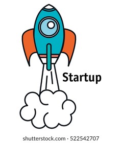 business start up flat icons