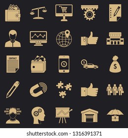 Business start up icons set. Simple set of 25 business start up vector icons for web for any design