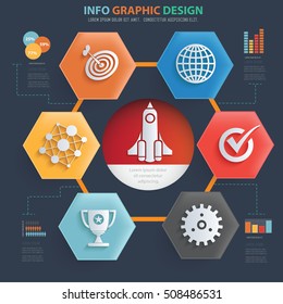 
Business start up info graphic design,clean vector