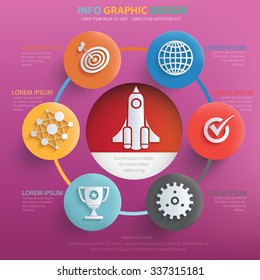 Business start up info graphic design,vector