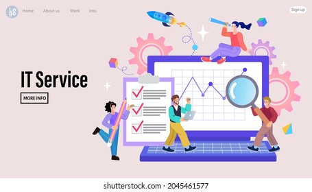 Business Start Up Launching Rocket With Computer And Server. Startup Coaching And Mentorship Concept. Successful Launch Of Startup. Financial Planning, Idea, Strategy, Management. Vector Illustration.