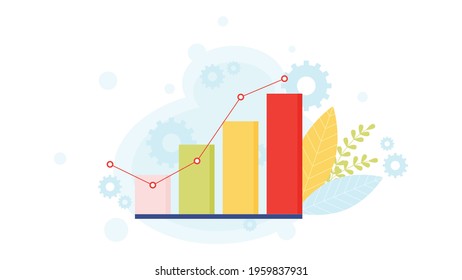 Business start-up concept.  Flat design, vector illustration. 