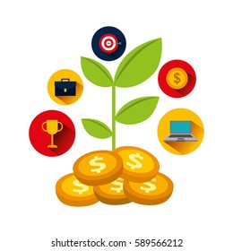 business startup concept icons