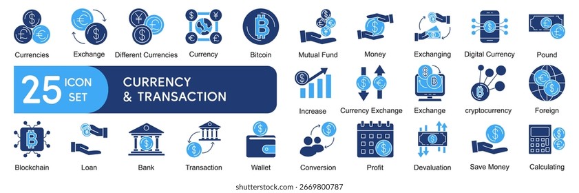 Conjunto de ícones de negócios, inicialização e desenvolvimento