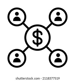 Business Startup flat line icon. Launch project, strategy, development plan. Outline sign for mobile concept and web design, store.