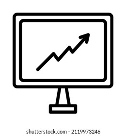 Business Startup flat line icon. Launch project, strategy, development plan. Outline sign for mobile concept and web design, store.