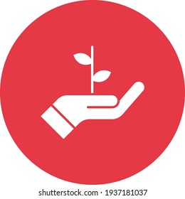 Business, startup, hand, leaf icon vector image. Can also be used for Web Marketing. Suitable for use on web apps, mobile apps and print media.
