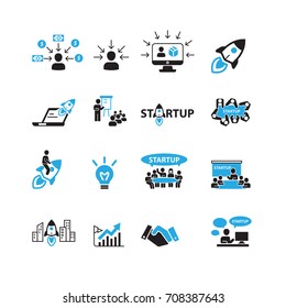 Business and Startup icons set,vector