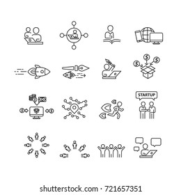 Business and Startup icons set,vector