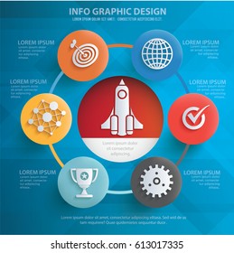 Business and startup info graphic concept design,clean vector