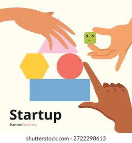 Logotipo de inicio de negocios se puede utilizar como carteles y otros Fondos de pantalla