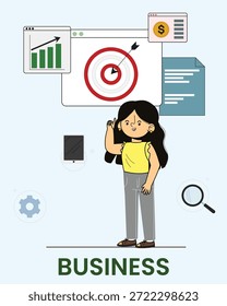 Logotipo de inicio de negocios se puede utilizar como carteles y otros Fondos de pantalla