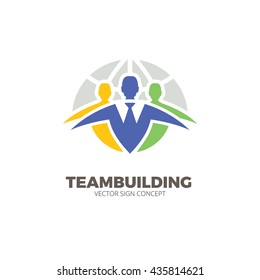 Business Start-up Logo Illustration. Design Concept For Human Resource And Professional Headhunting, Perfect For Any Start-up Business, Consulting, Marketing, Social Network Management, Web Services.