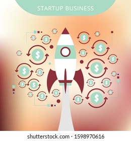 Business startup modern flat design isometric concept.