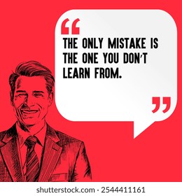 Business , startup motivation quote - " The only mistake is the one you don’t learn from."