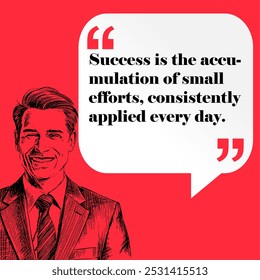 Business , startup motivation quote - "Success is the accumulation of small efforts, consistently applied every day. "