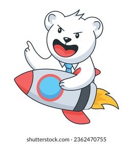 Business startup premium flat sticker 