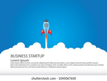 Business startup project concept paper art style, Business flat illustration design, Eps 10 vector 