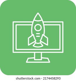 Icono del vector de inicio de negocio. Se puede usar para imprimir, móviles y aplicaciones web.