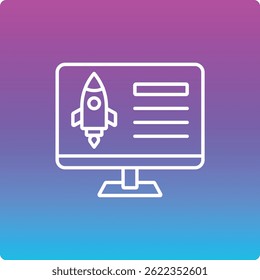 Icono de Vector de inicio de negocio. Se puede utilizar para aplicaciones de impresión, móviles y de Web.