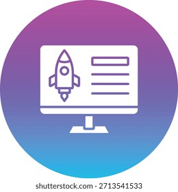 Icono de Vector de inicio de negocio. Se puede utilizar para aplicaciones de impresión, móviles y de Web.