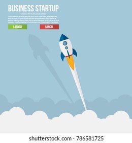 Business startup .Vector illustration.