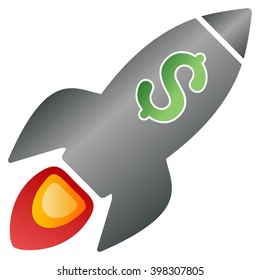 Business Startup vector toolbar icon for software design. Style is a gradient icon symbol on a white background.