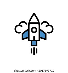 Business startup, website startup - Flat Icon - IT related icon. Isolated on a white background EPS Vector