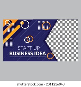 Business Startup Youtube Thumbnail Template Design 