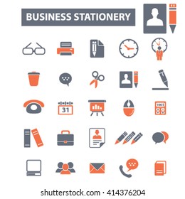business stationery icons
