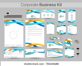 Business Stationery Kit including Letter Head, Business Card, Web Banner or Header, Notepad, CD and Envelope design.