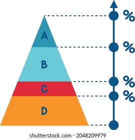 Unternehmensstatistik, Analyse, Prüfungssymbol, Vektordesign 
