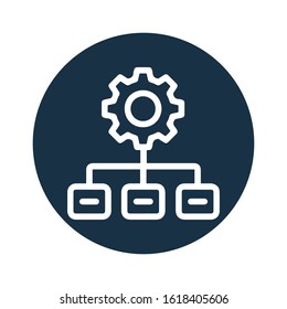 Business statistics analysis vector icon