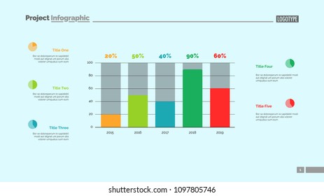 Business Statistics Chart Slide Template