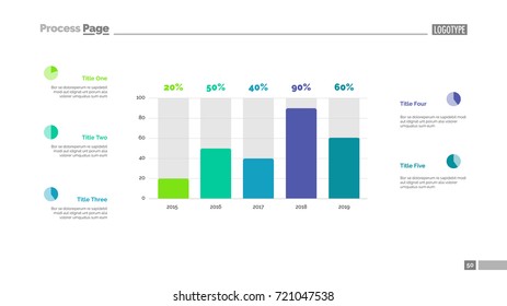 Business Statistics Chart Slide Template