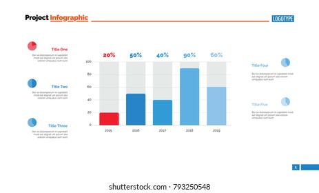 Business Statistics Chart Slide Template
