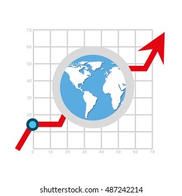 business statistics concept icon vector illustration design