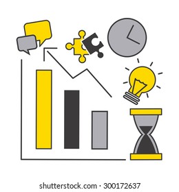 business statistics design, vector illustration eps10 graphic 